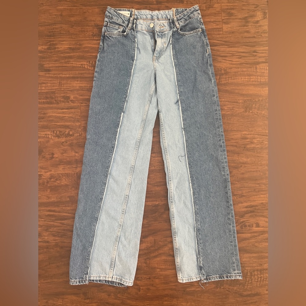 ZARA Unique Two-Tone Women's Jeans